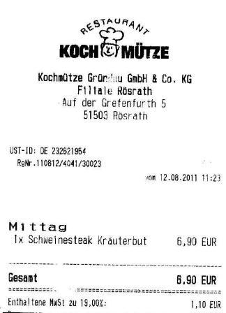 fter Hffner Kochmtze Restaurant